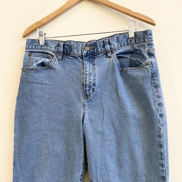 LRL Lauren Classic Bootcut Stretch Medium Wash Denim Jeans Sz 14 98% Cotton - Picture 2 of 10